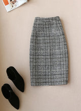 Load image into Gallery viewer, High quality winter women's suits skirt set 2019 new temperament slim wool long ladies coat jacket Slim skirt two-piece