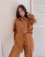 Load image into Gallery viewer, Velvet suit emberens 4809 beautiful on shirt buttons new autumn winter 2020 shipping from Russia Russian production